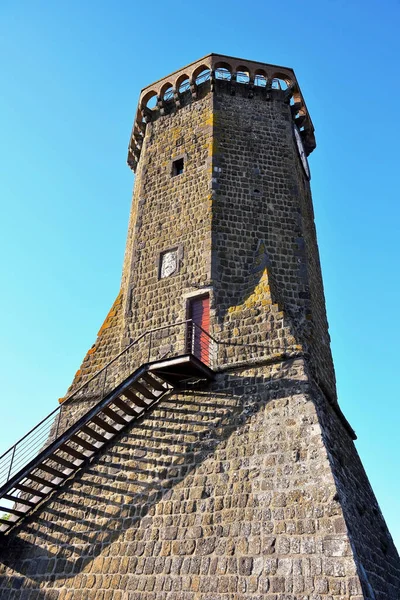 Clock Tower Marta Lazio Italy — Stock Photo, Image