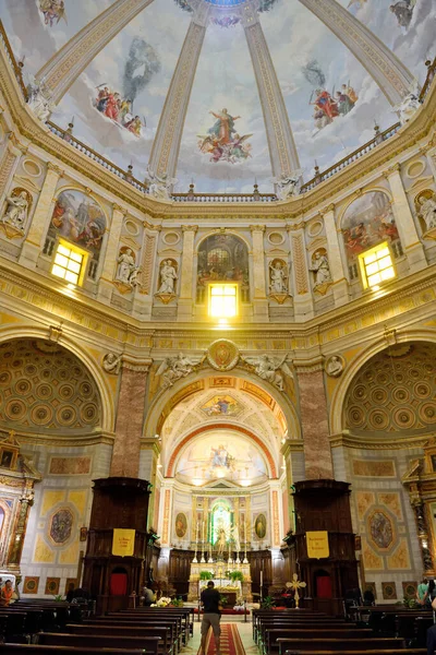 Interior Cathedral Santa Margherita Renaissance Baroque Style May 2022 Montefiascone —  Fotos de Stock