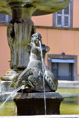Büyük Çeşme Katedral Meydanı Tuscania İtalya