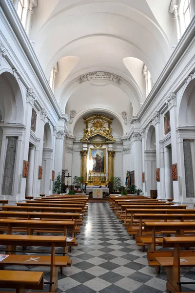 Interior James Cathedral Baroque Style May 2022 Tuscania Italy — Stock Fotó