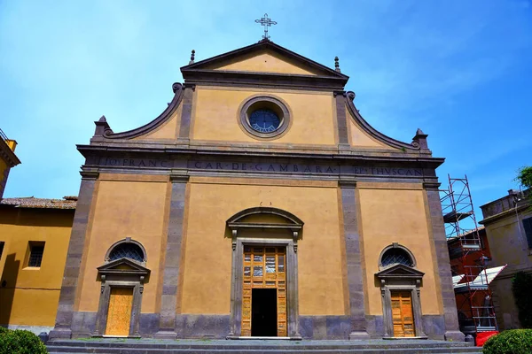 Cathedral San Giacomo Maggiore Facade Renaissance Style Interior Baroque Style — Foto de Stock