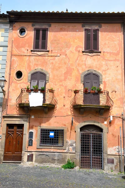 Αναλαμπές Του Ιστορικού Κέντρου Της Tuscania Lazio Ιταλία — Φωτογραφία Αρχείου