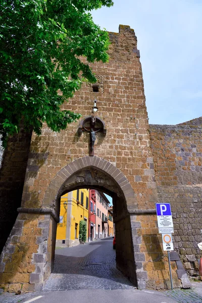 Glimpses Historic Center Tuscania Lazio Italy — Φωτογραφία Αρχείου
