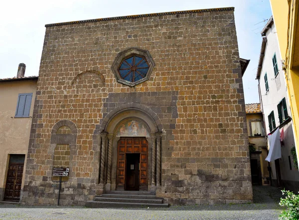 Church San Marco Built Fourteenth Century Tuscania Lazio — ストック写真
