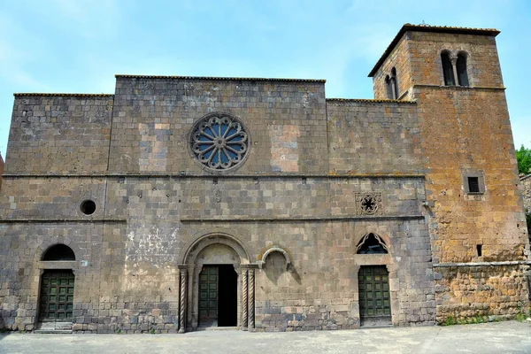 Church Santa Maria Della Rosa Tuscania Lazio Italy — 스톡 사진