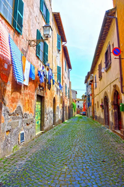 Glimpses Historic Center Tuscania Lazio Italy — ストック写真