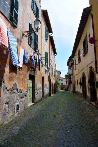 Glimpses Historic Center Tuscania Lazio Italy — 스톡 사진