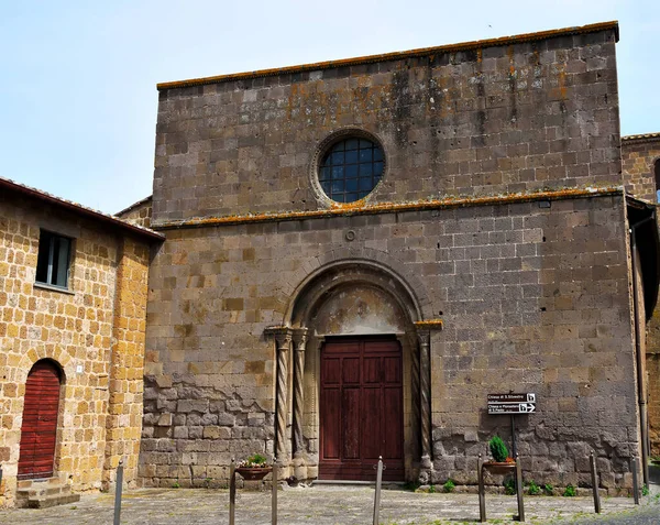 Church San Silvestro Built 1200 Tuscania Lazio Italy — ストック写真
