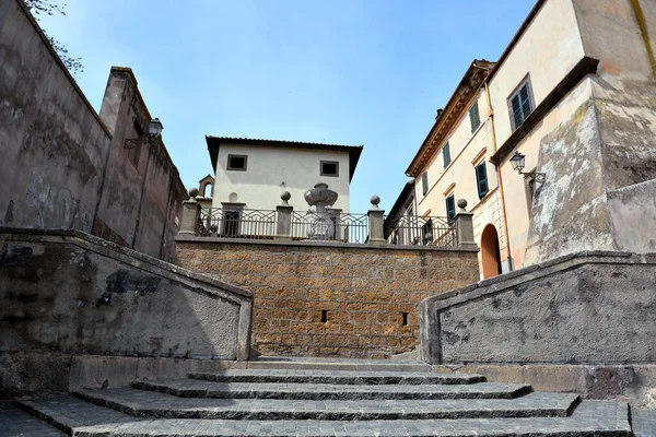 Tuscania Lazio Talya Nın Tarihi Merkezine Kısa Bir Bakış — Stok fotoğraf