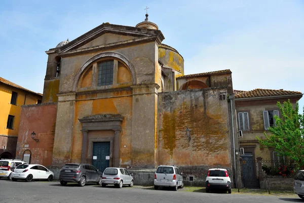 Εκκλησία Του San Lorenzo Επίσης Γνωστή Ιεροί Μάρτυρες Tuscania Ιταλία — Φωτογραφία Αρχείου