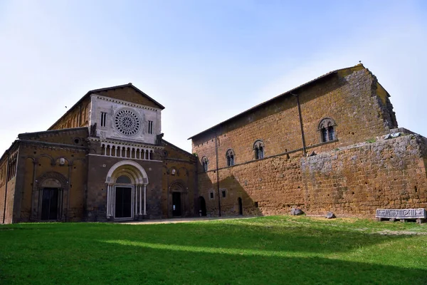 Church San Pietro 11Th Century Romanesque Style Tuscania Italy — Fotografia de Stock