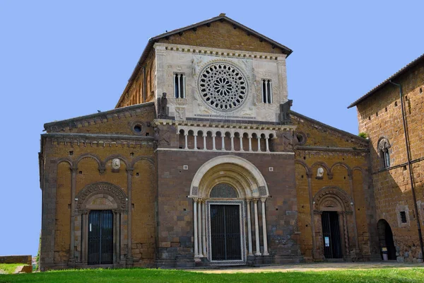 Church San Pietro 11Th Century Romanesque Style Tuscania Italy — Stock fotografie