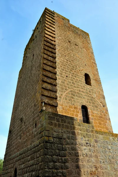 San Pietro Yüzyılın Dış Görünüş Kilisesi Romanesk Stil Tuscania Italy — Stok fotoğraf