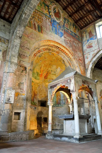 Roma tarzında Santa Maria Maggiore XII. Yüzyıl Kilisesi 22 Mayıs 2022 Tuscania İtalya