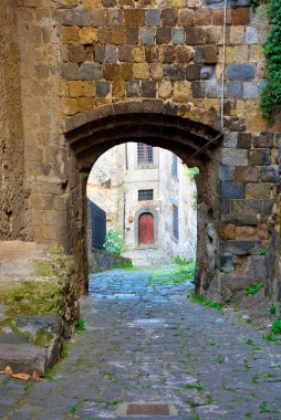the medieval old town of Bolsena Viterbo Italy