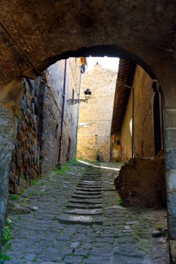 the medieval old town of Bolsena Viterbo Italy