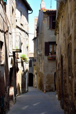 Pitigliano İtalya 'nın tarihi merkezi