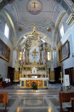 Aziz Peter Katedrali ve Paul XIII. Yüzyılın Barok tarzı 23 Mayıs 2022 Pitigliano İtalya