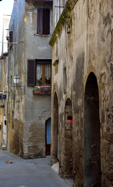 Historic Center Pitigliano Italy — Stockfoto