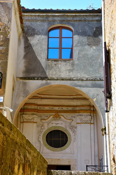 Synagoge Von Pitigliano Toskana Italien — Stockfoto