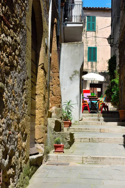 Historic Center Pitigliano Italy — Stockfoto