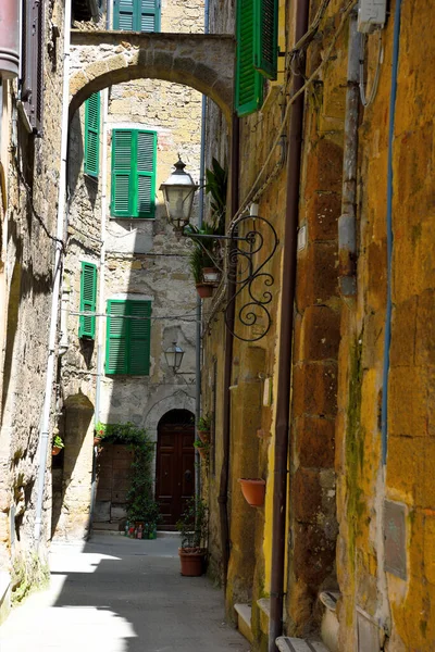 Historic Center Pitigliano Italy — Stockfoto