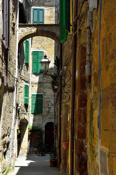 Pitigliano Talya Nın Tarihi Merkezi — Stok fotoğraf