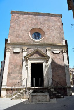 12. yüzyıldan kalma San Rocco Kilisesi Pitigliano İtalya