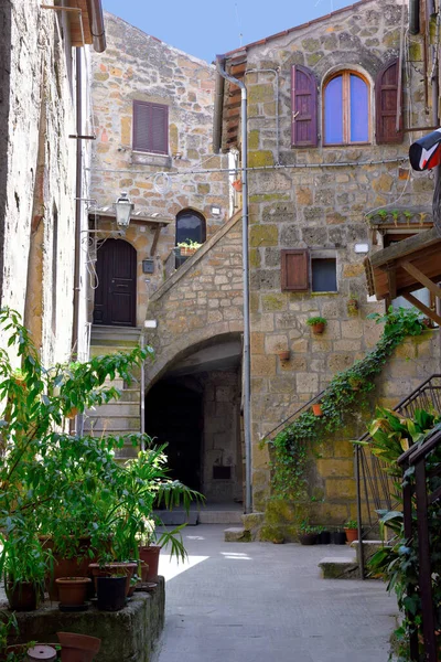 Historic Center Pitigliano Italy —  Fotos de Stock