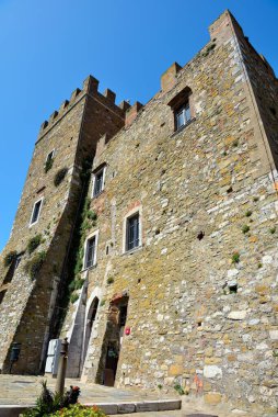 Manciano Toskana İtalya 'dan Rocca Aldobrandesca