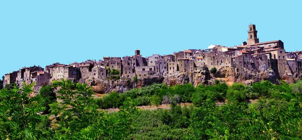 Panorama Village Pitigliano Grosseto Tuscany Italy — Fotografia de Stock