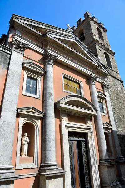 Church San Leonardo Manciano Tuscany Italy — стоковое фото
