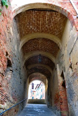 the historic center of Peccioli tuscany Italy