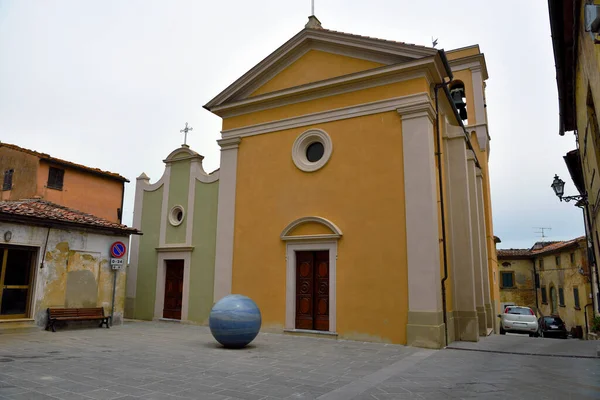 Church Santi Germano Prospero Ghizzano Tuscany Italy —  Fotos de Stock