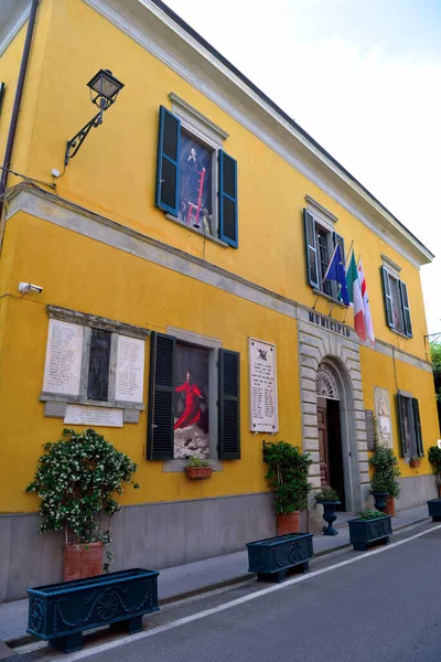 Town Hall Tuscan Village June 2022 Lajatico Italy — Foto de Stock