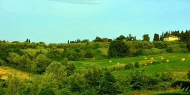 the hills near Peccioli tuscany Italy