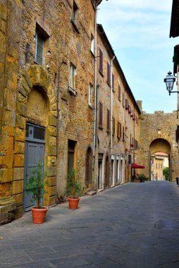 the historic center of Volterra tuscany Italy