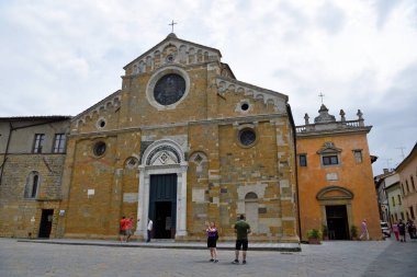 the cathedral of Santa Maria Assunta in Baroque Romanesque style 5 June 2022 Volterra  Italy
