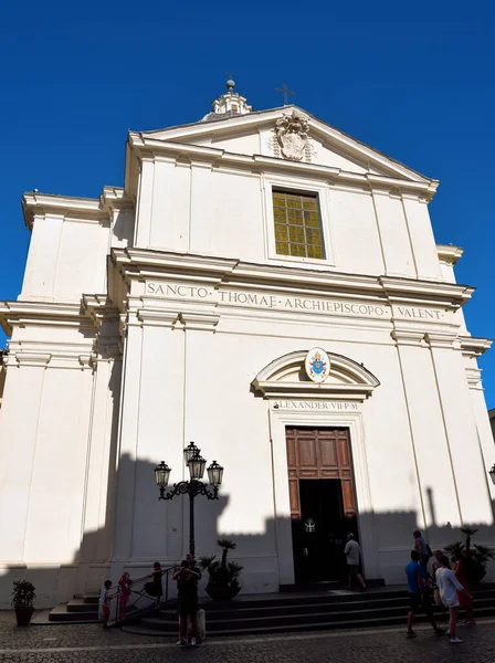 Pontificia Iglesia Colegiata San Tomás Villanova Catedral Del Castillo Gandolfo — Foto de Stock