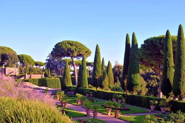 Jardins Pontifícios Castel Gandolfo Lazio Itália — Fotografia de Stock