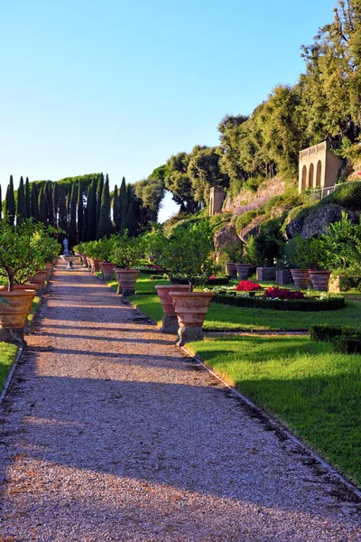 カステル ガンドルフォ ラツィオの植物園 — ストック写真