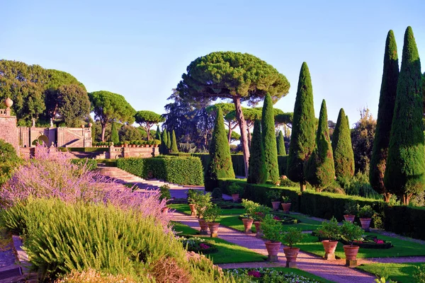Jardins Pontifícios Castel Gandolfo Lazio Itália — Fotografia de Stock