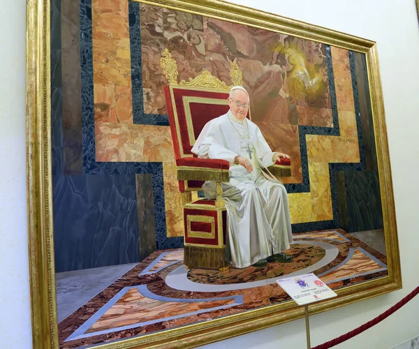 Porträt Von Papst Franziskus Bergoglio Museum Der Päpstlichen Villen September — Stockfoto