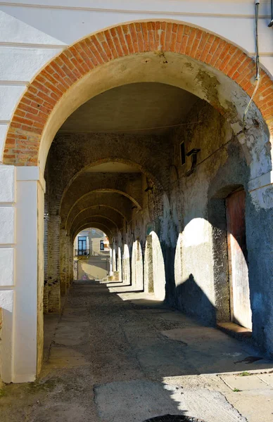 Montalbano Történelmi Központja Jonico Basilicata Olaszország — Stock Fotó