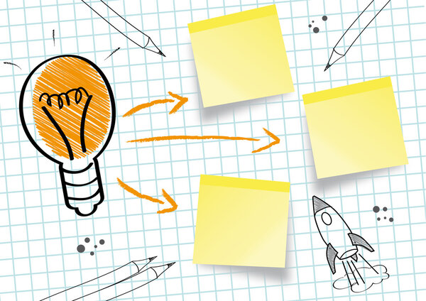 Idea concept idea sketch