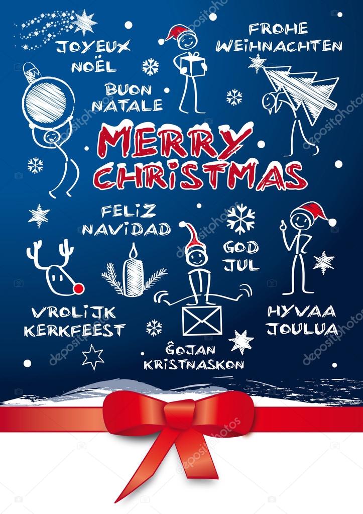 Merry christmas, multilingual