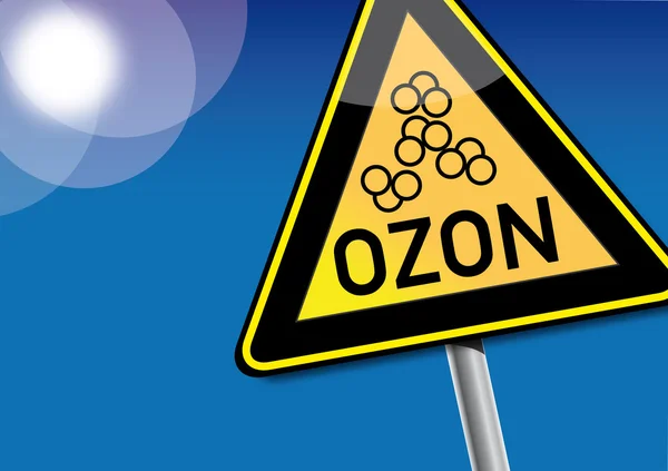 Let op ozon, smog — Stockvector