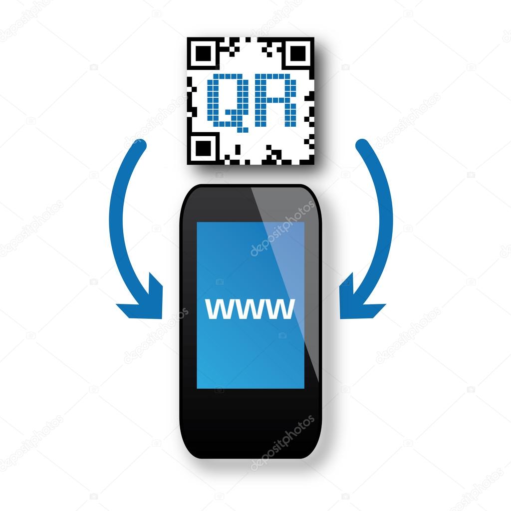 Smartphone, qr-code