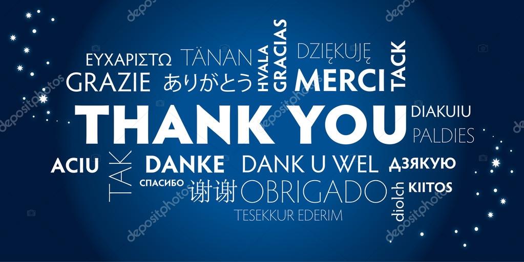 Thank you blue Stock Vector Image by ©trueffelpix #37644239