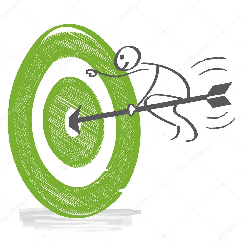 Target, achieve goals — Stock Vector © trueffelpix #42105767